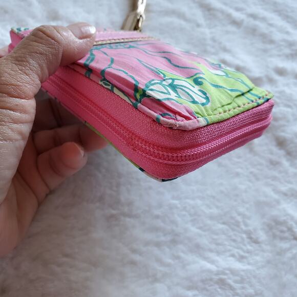 Lilly Pulitzer Zip Around Wristlet Card Wallet Please Read Description - Picture 11 of 13